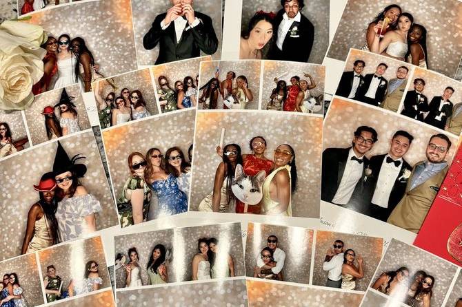 Collage of Photo Booth pics