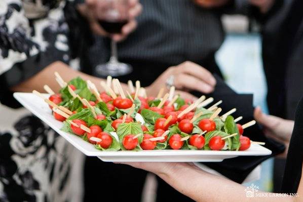 Cocktail service - Caprese skewers.