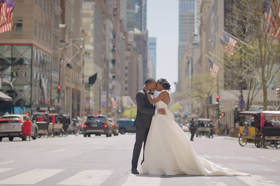 Couple in city