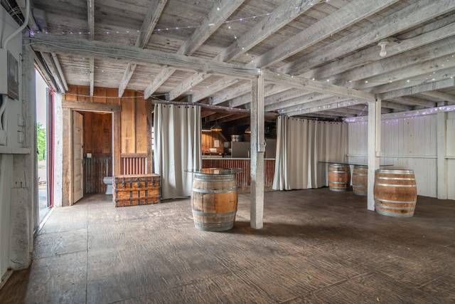 Newly renovated barn interior