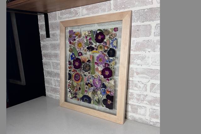 Pressed custom wood frame