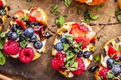 Mexican Fruit Bruschetta