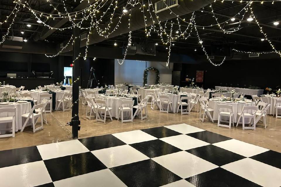 A modern/trendy wedding!