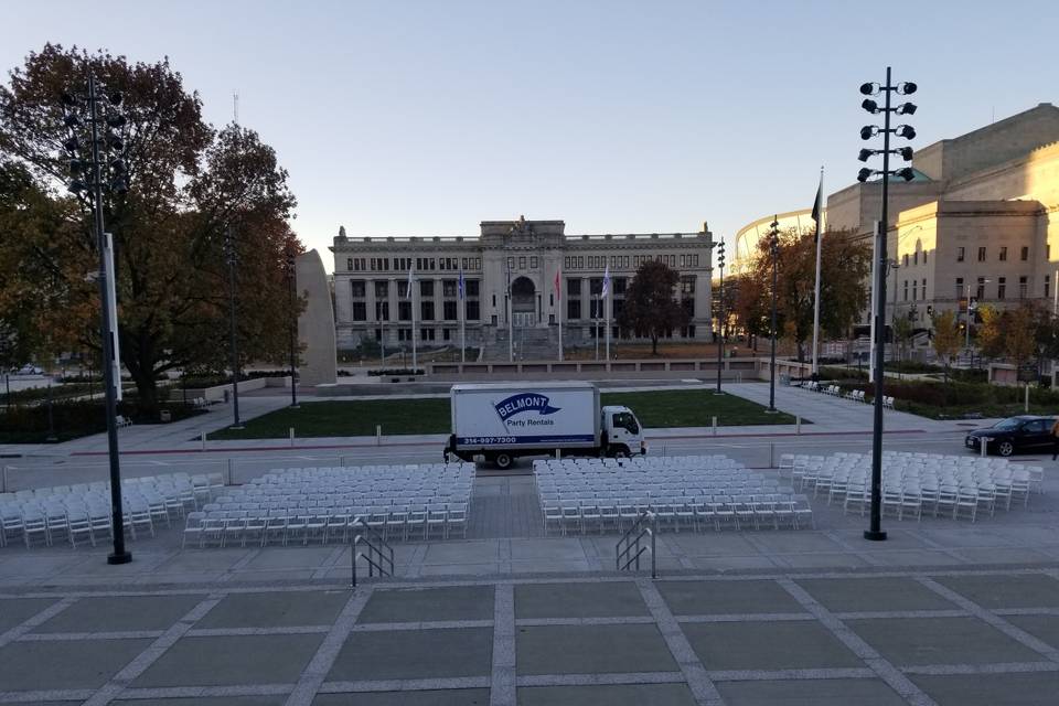 Soldiers Memorial Sunrise Even