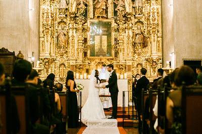 Indoor wedding ceremony