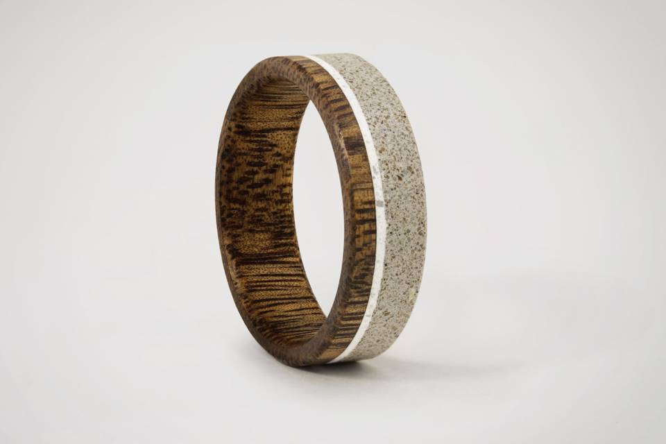 Concrete, Marble & Wood RIng
