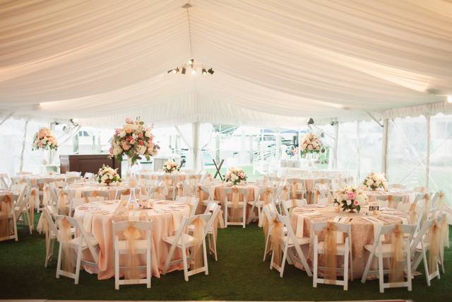 Tent reception setup