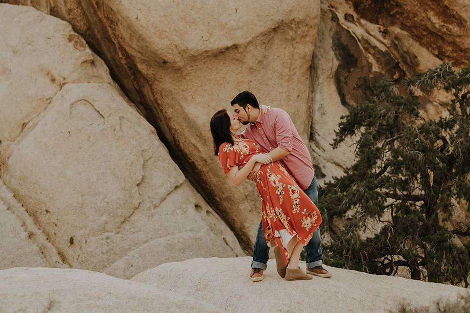 Joy + Hugo in Joshua Tree