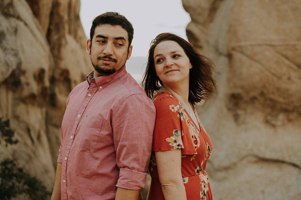 Joy + Hugo in Joshua Tree