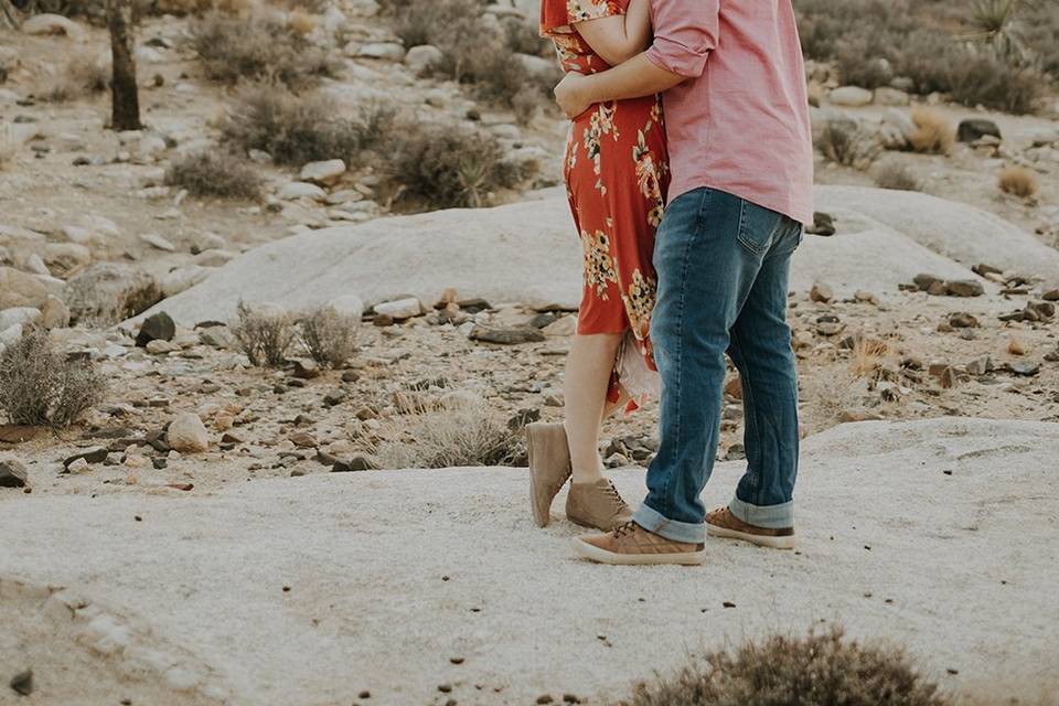 Joy + Hugo in Joshua Tree