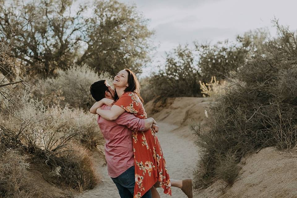 Joy + Hugo in Joshua Tree