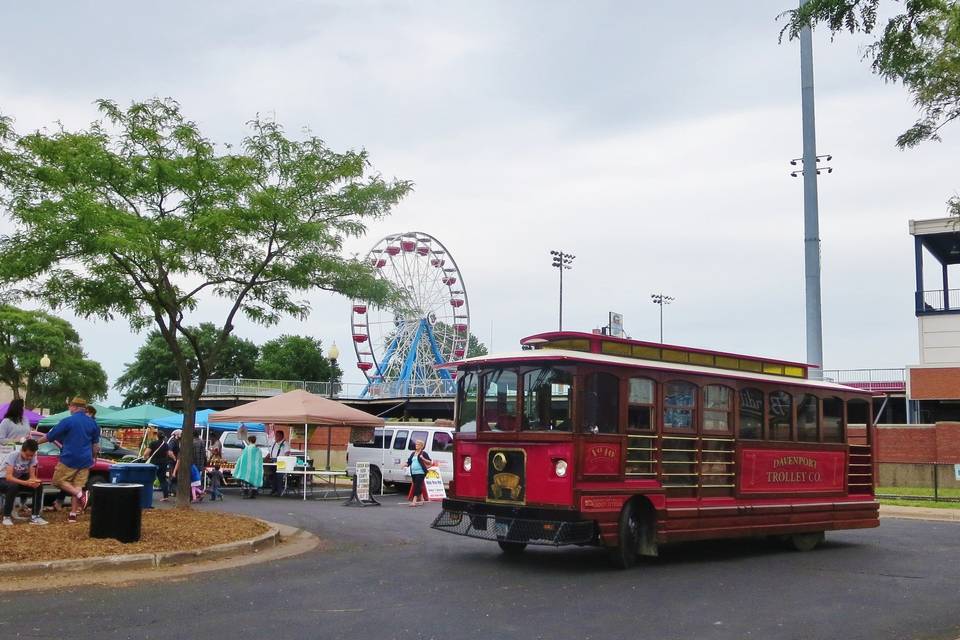 Trolley at Farmers Market