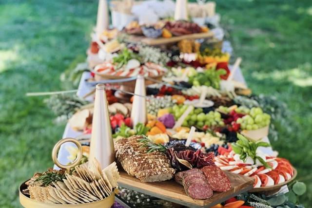 Wedding grazing table