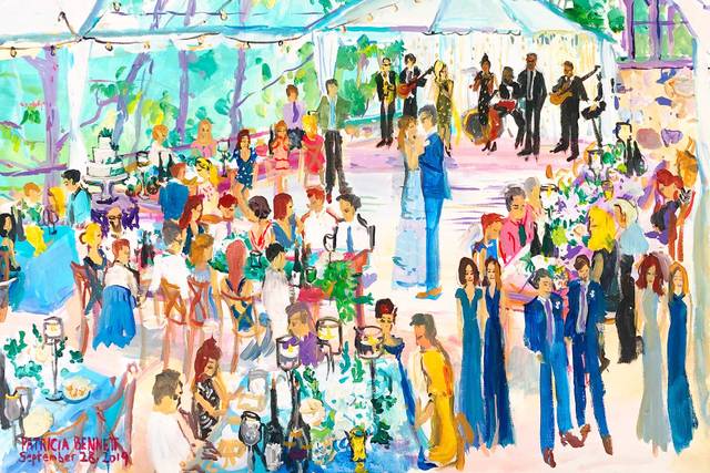 Private home live painting