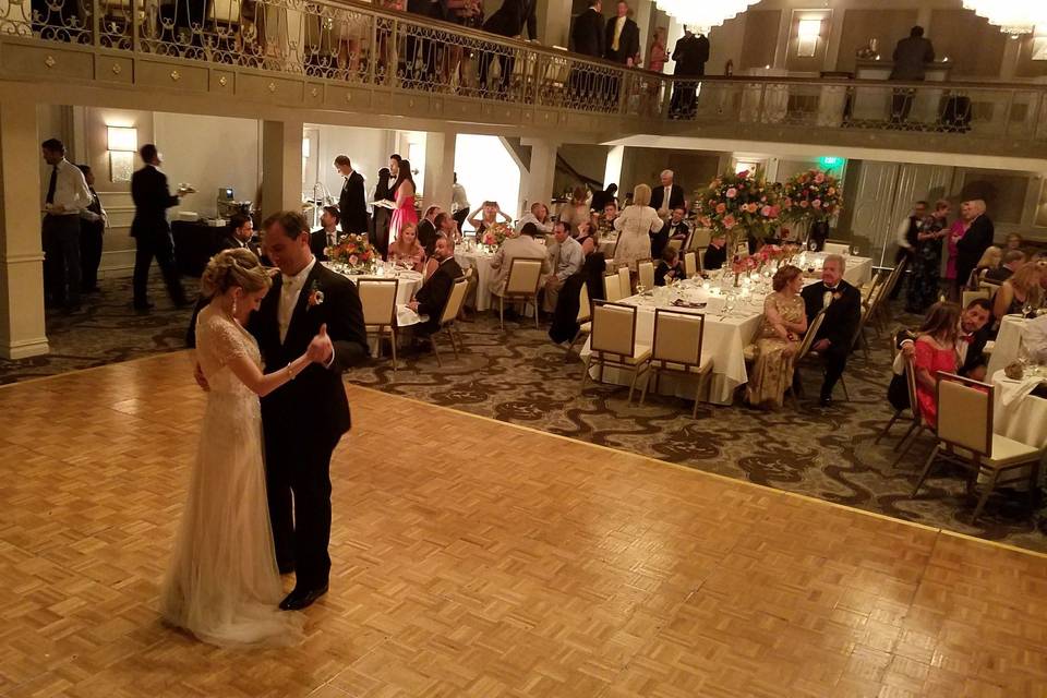 First dance as newlyweds