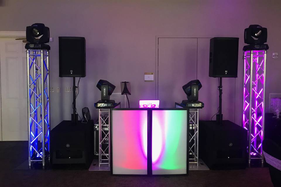 Wedding DJ setup