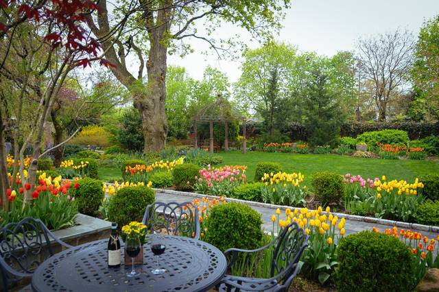 Lush gardens