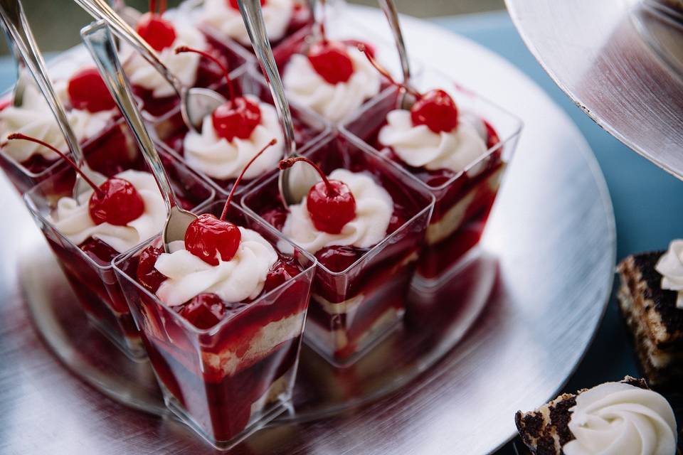 Cherry dessert