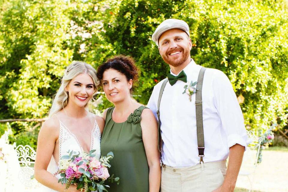 Me and bride and groom