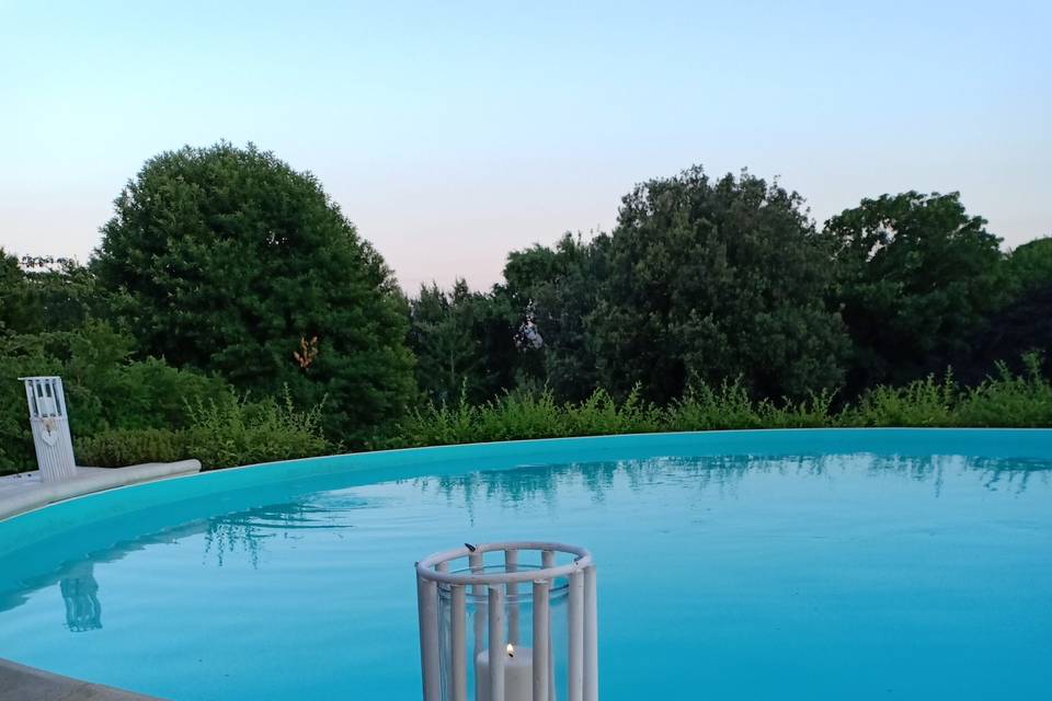 Pool and light