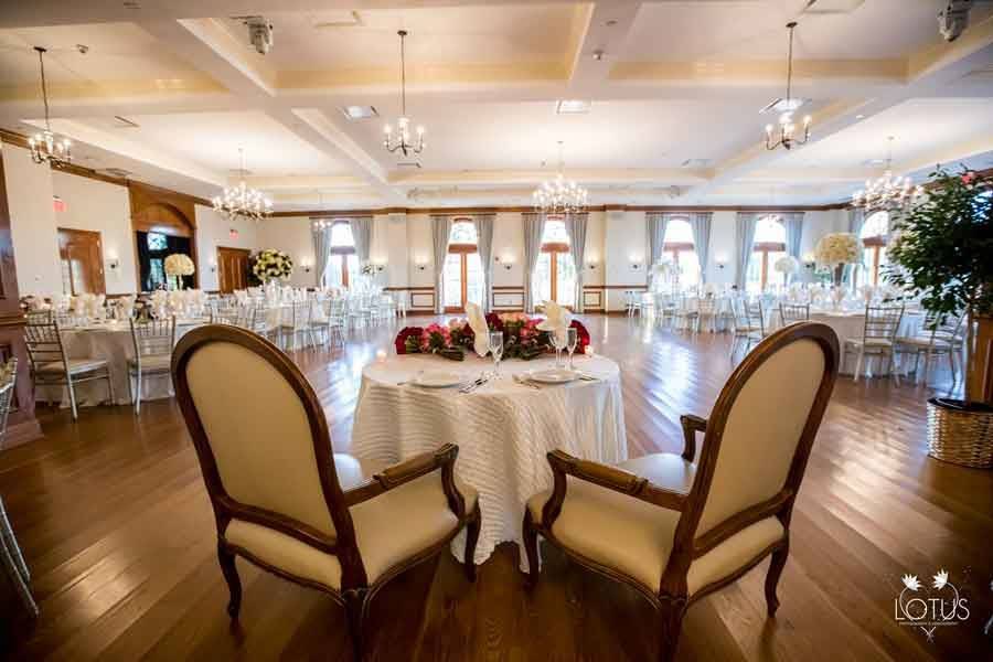 Head table and chairs