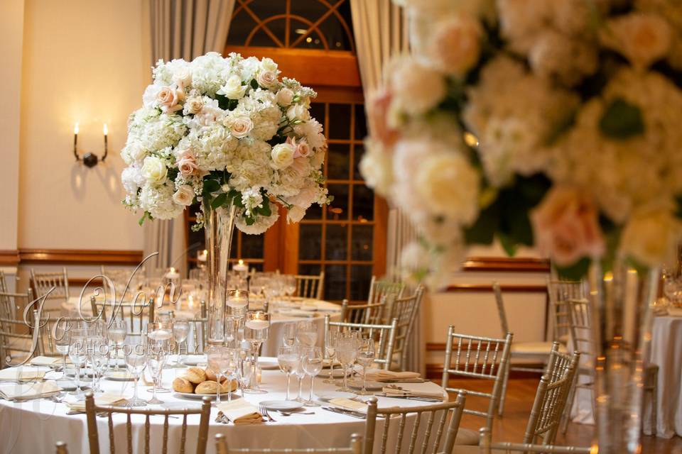 Table Setting Flowers