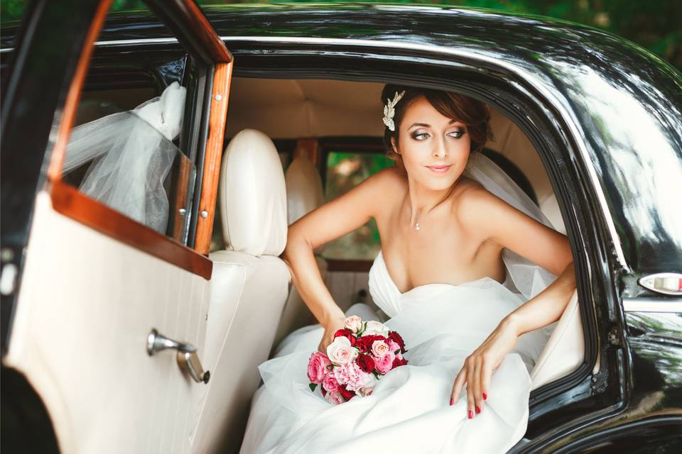Classic car and guest-of-honor