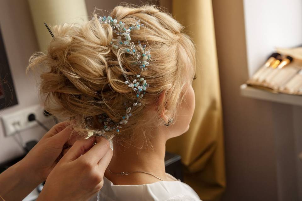Wedding day hairstyle