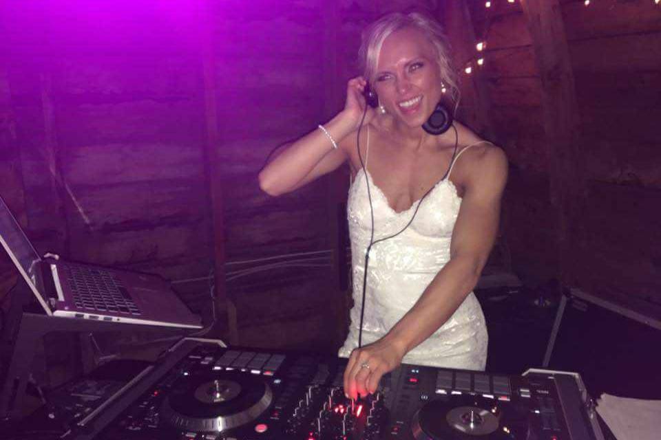 Bride on the decks