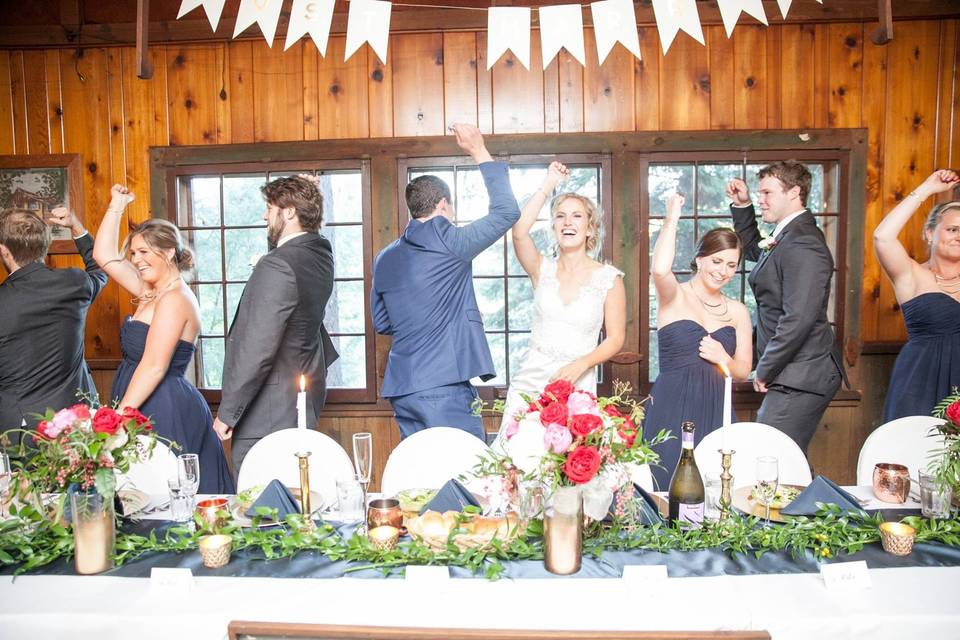 Dancing by the head table