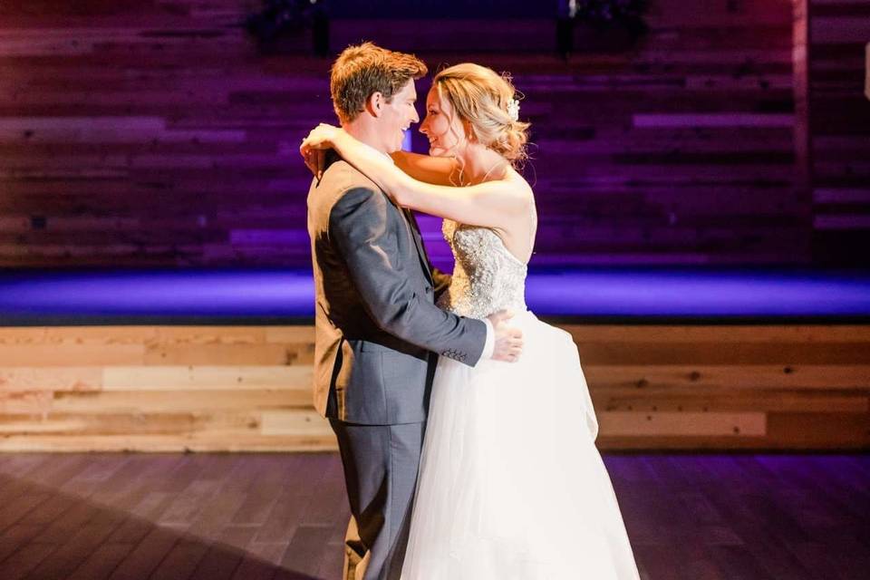 First dance as newlyweds