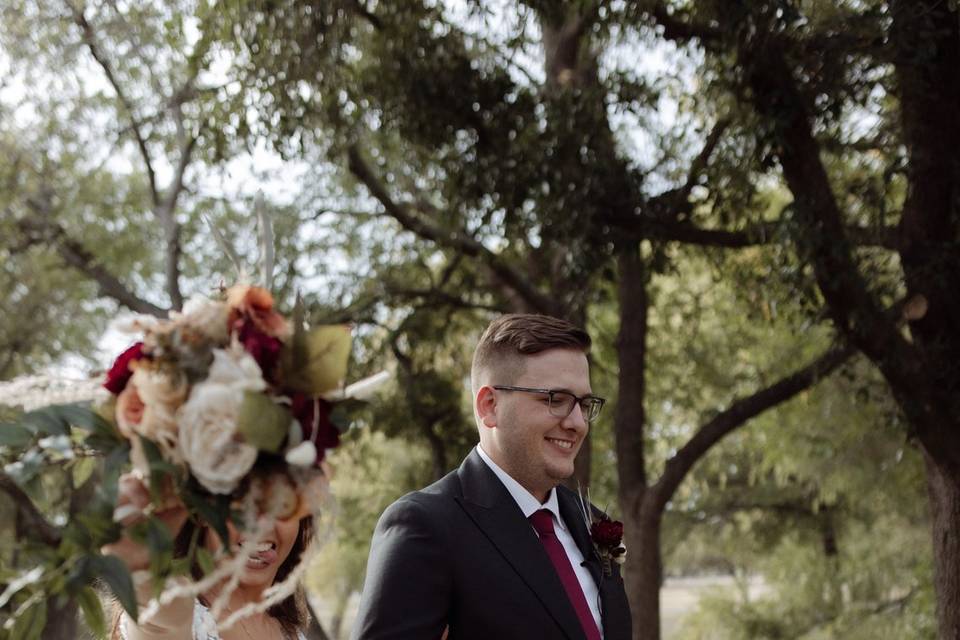 Bride & groom married