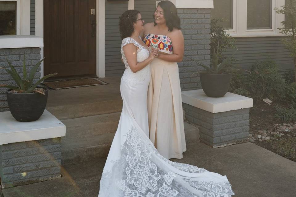 Bride & bride photo