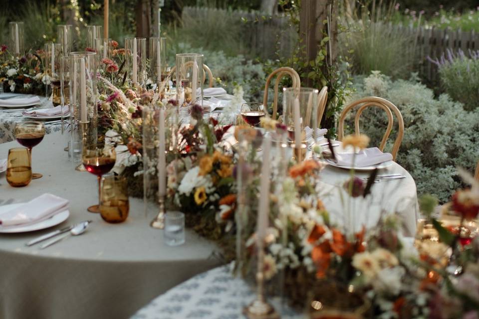 Garden tablescape