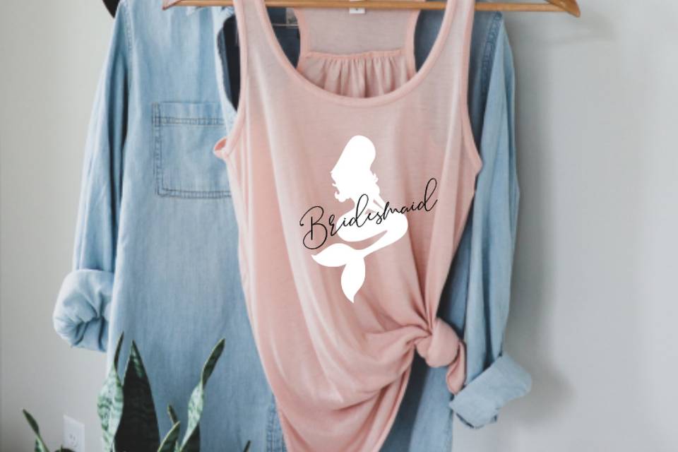 Mermaid Bride Tank Top