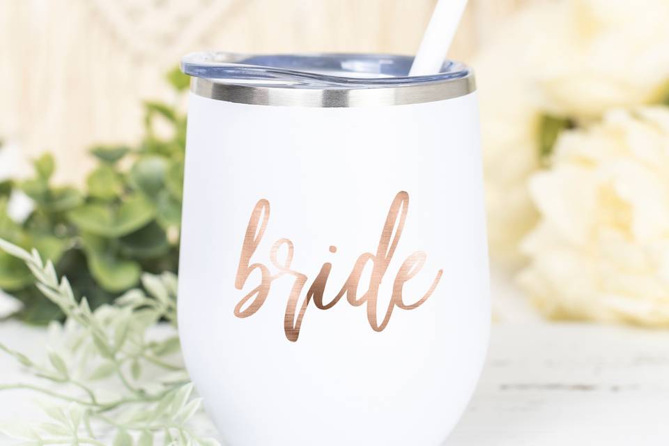 Bride wine cup