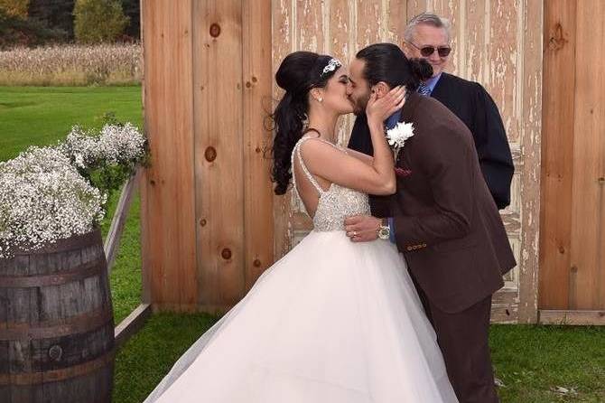 Wedding kiss