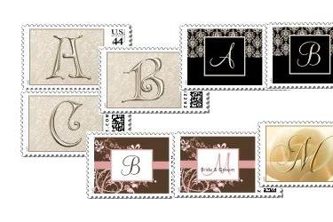 Monogram Wedding Stamps