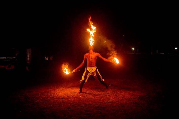 Fire dancer