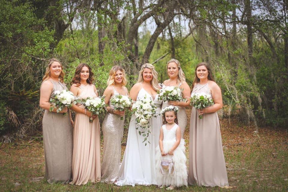 White/Nudes Wedding Colors