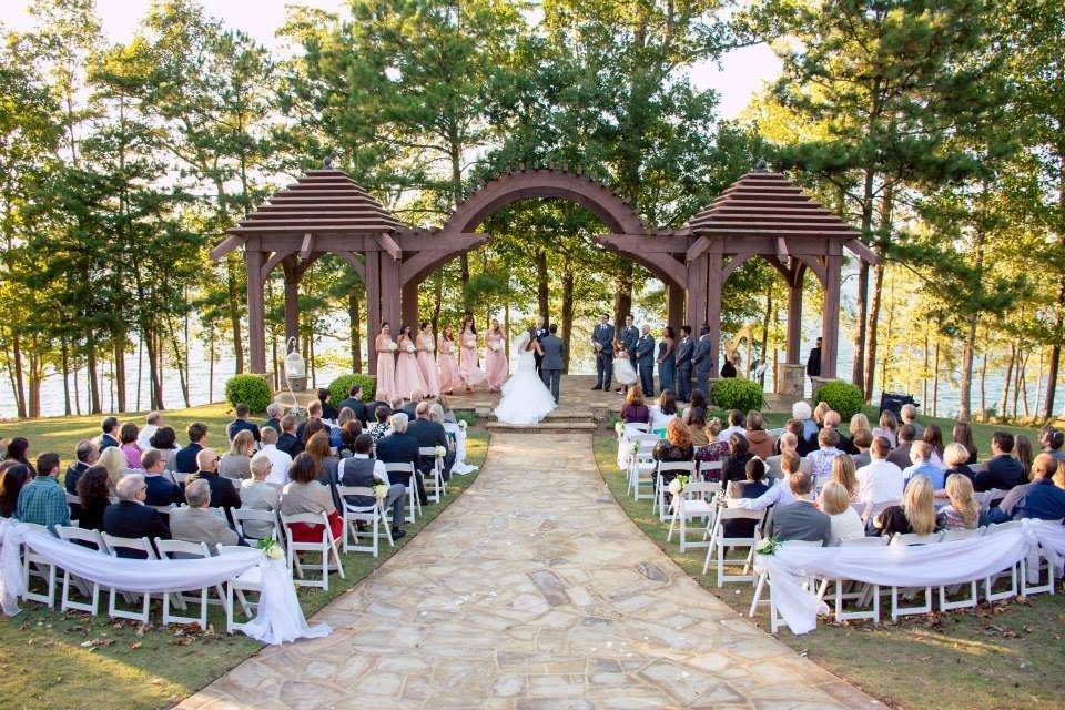 Wedding ceremony setting