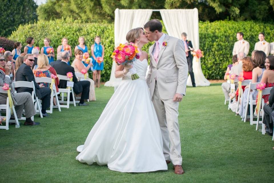 Wedding ceremony setting