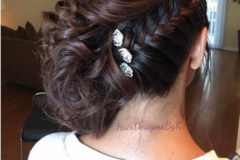 Bridesmaid hair