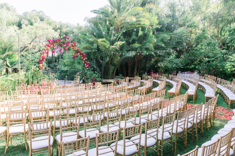 Ceremony setup