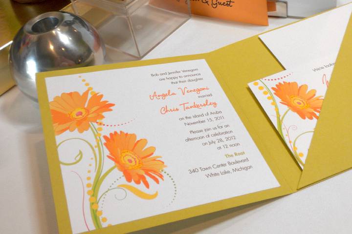 Inside of the invitation