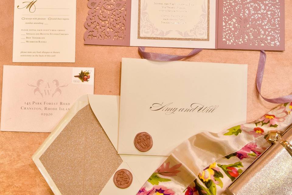 Glitter Envelope Lining