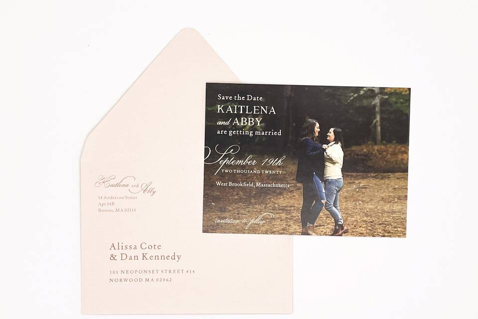 Rustic Photo Save the Date