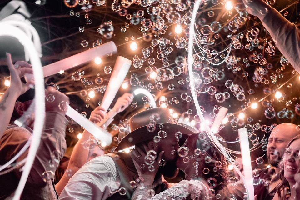Glow stick send-off