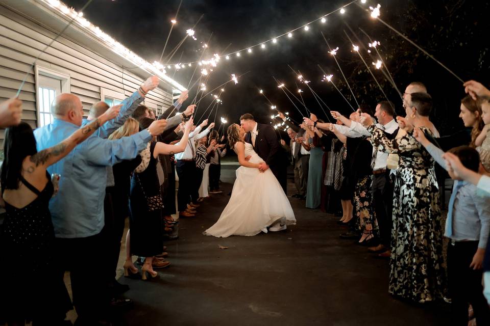 Sparkler send-off