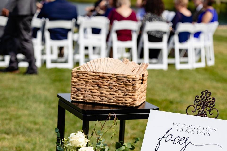 Ceremony sign